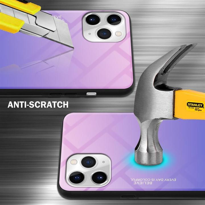 Produktbild Cadorabo TPU 2 Farben Glas Cover (Apple iPhone 11 Pro Max)