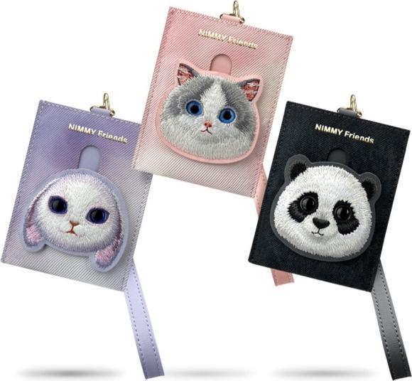 Actual product image iLike Nimmy card wallet purple Big Eyed Pet 2.0 Rabbit