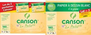 Actual product image Canson Drawing paper "C"... Grain, DIN A4, set of 2 (A4)