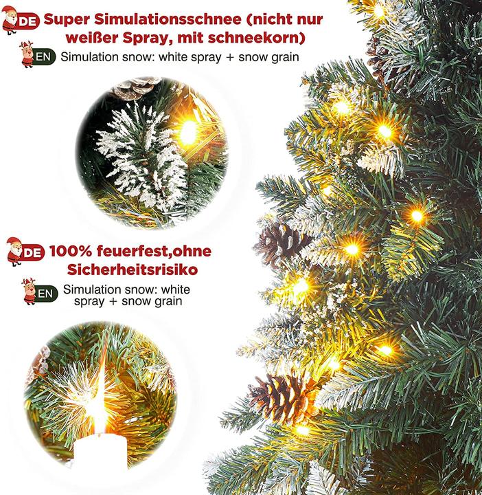 Immagine prodotto Yorbay Albero di Natale (180 cm)