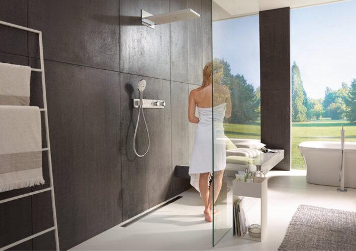 Produktbild hansgrohe Rainmaker Select 580 3jet Kopfbrause : Farbe - Weiss/Chrom (3 Strahlarten, 20 l/min)