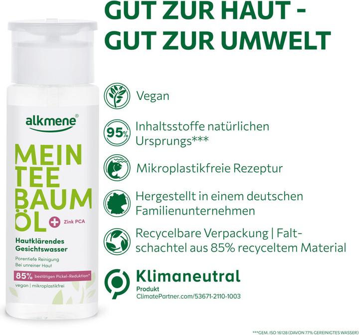 Immagine prodotto Alkmene Tonico chiarificatore per la pelle (Lozione detergente, 150 ml)