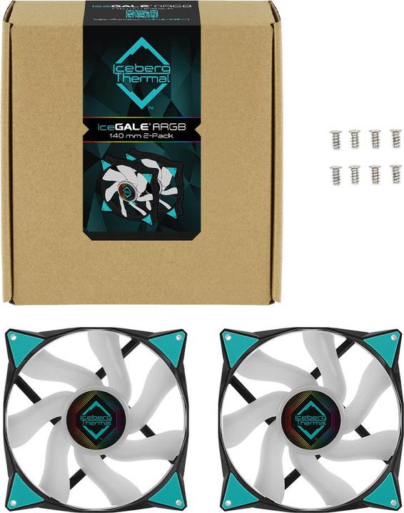 Immagine prodotto Iceberg Thermal IceGALE ARGB - ARGB (140 mm, 2 x)