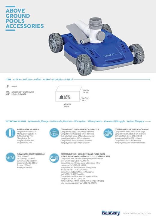 Actual product image Bestway AquaDrift