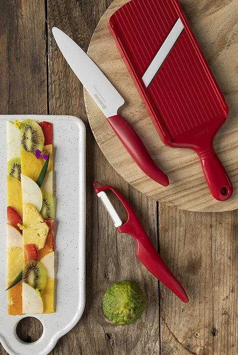 Image du produit Kyocera Couteau universel en céramique FK-110WH-RD Rouge (11 cm)