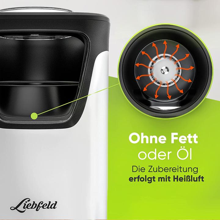 Produktbild Liebfeld Heissluft Popcorn Maker Weiss