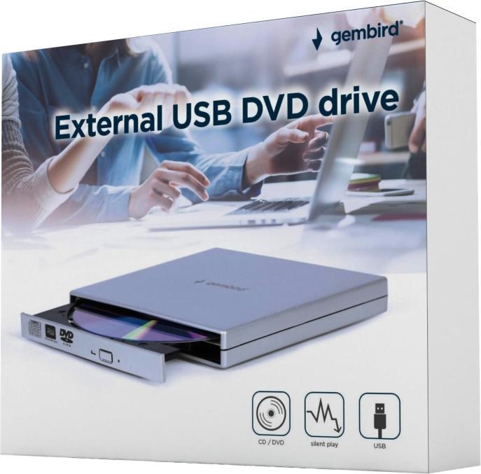 Actual product image Gembird DVD-USB-02-SV (DVD writer)