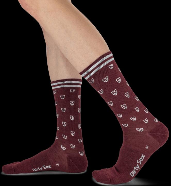Actual product image Dirtysox All Mountain Merino Socks - Heath Red - 20cm (44 - 47)