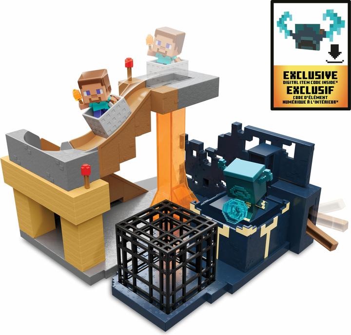 Actual product image Minecraft Mini Mode Rise of the Warrior playset