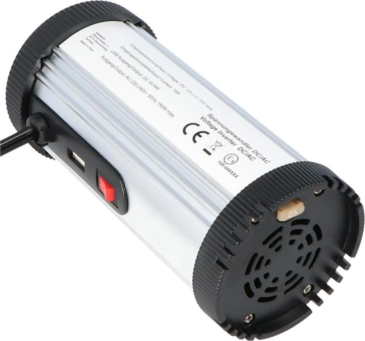 Image du produit AccuCell Convertisseur de tension DC/AC de 12 volts à 230 volts avec max 150 watts