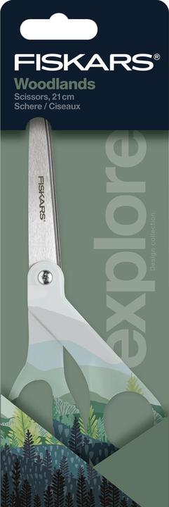 Actual product image Fiskars 1066461 Multi-purpose graphic scissors, Woodlands, 21 cm (21 cm)