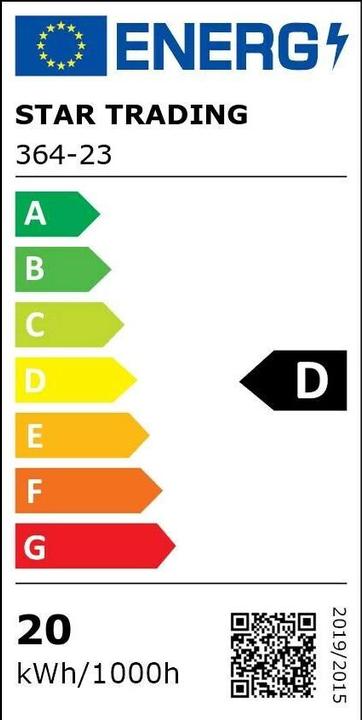 Energie-Label Star Trading High Lumen (E27, 20 W, 2700 lm, 1 x, D)