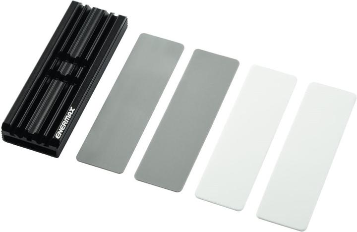 Actual product image Enermax M.2 2280 SSD aluminium heat sink for PS5/PC double-sided incl. thermal pads ESC001-B, ro