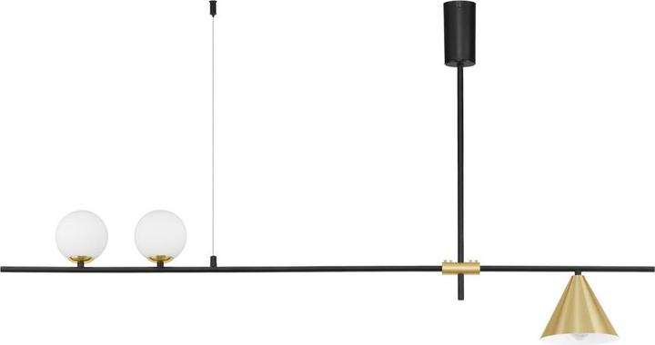 Nova Luce SWAY lampada a sospensione E27 tripla oro 123x15x70cm dimmerabile 9501237