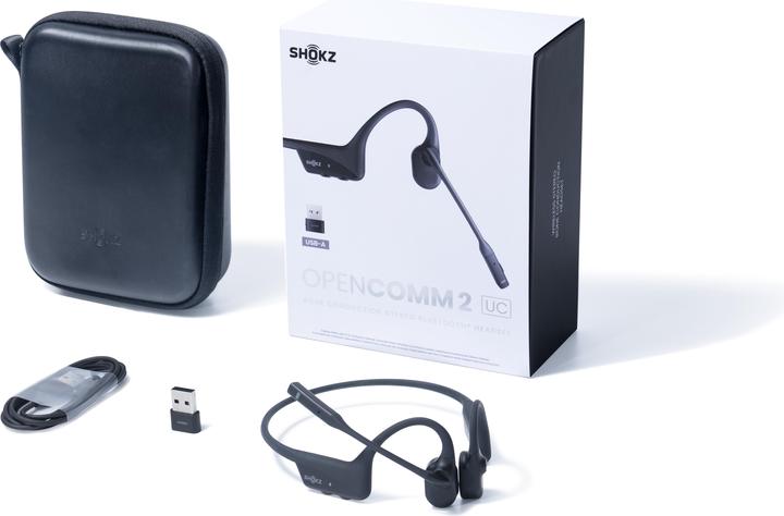 Produktbild Shokz OpenComm2 UC - USB-A (keine Geräuschunterdrückung, 16 h, Kabellos)