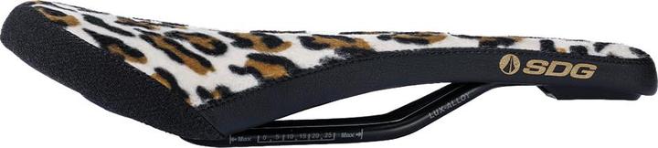 Actual product image Sdg Bel-Air 3.0 Traditional Limited Saddle, Lux-Alloy, 7x7, leopard print
