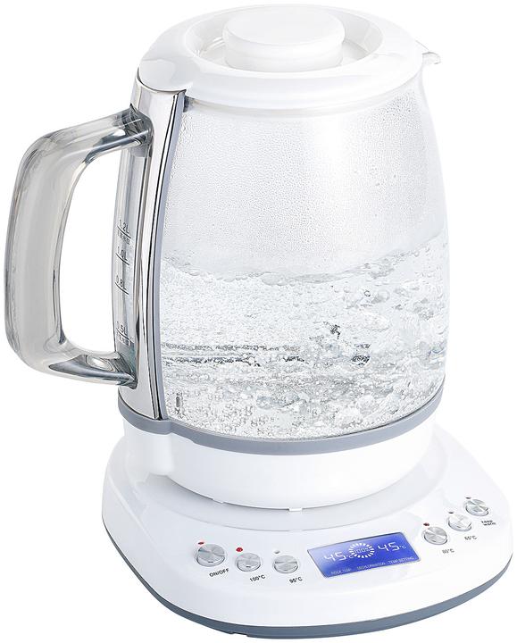 Produktbild Rosenstein & Söhne App-gesteuerter WLAN Glas-Wasserkocher (1.20 l)