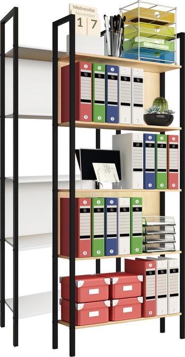 Immagine prodotto VCM Metall Stand Regal Bücher Flakos 5fach (62 x 24 x 165 cm)
