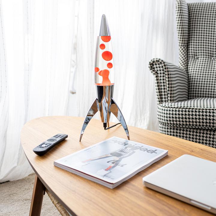 Actual product image Fisura Lava lamp rocket red by (E14)