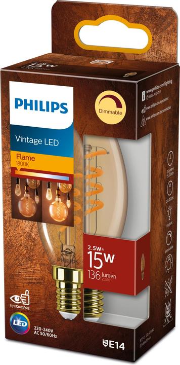 Produktbild Philips LED Lampe (E14, 2.50 W, 136 lm, 1 x, F)