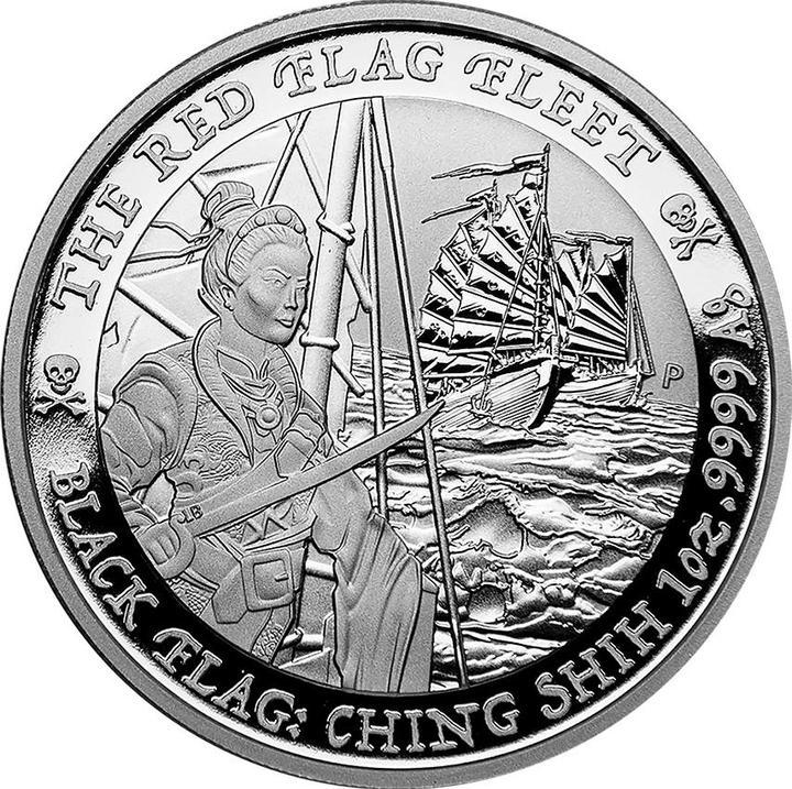 Produktbild The Perth Mint Silber Black Flag - The Red Flag Fleet - 1 oz - 2021 (999.90, 2021)