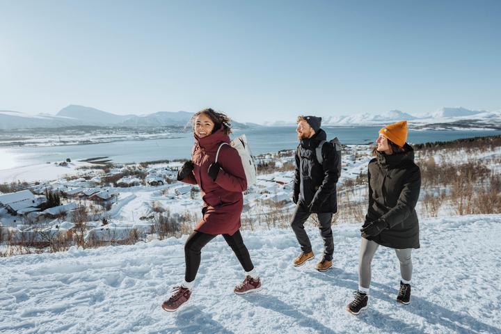 Produktbild Quechua Parka Winterjacke Herren warm bis -10 °C wasserdicht Winterwandern - SH500 blau (XL)