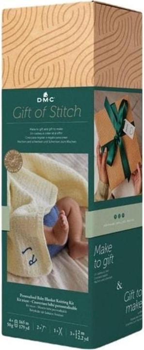 Produktbild DMC Gift of Stitch Strickset Babydecke