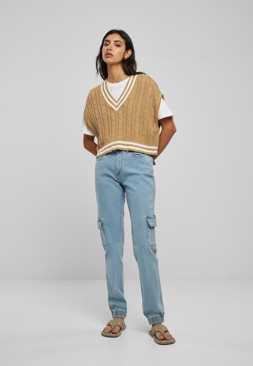 Image du produit Urban Classics Ladies Cropped Knit College Slipover (XL)