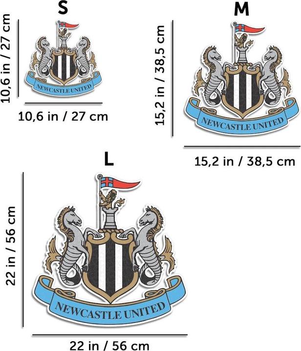 Produktbild Iconic Newcastle United FC - Logo - Holz Puzzle Grösse S (150 Teile) (150 Teile)