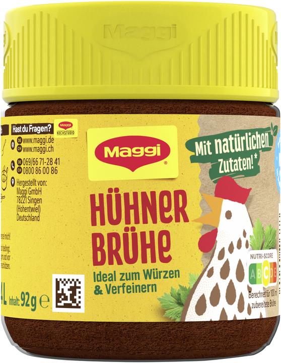 Produktbild Maggi Hühner Brühe Glas 92g, ergibt 4 Liter (4000 ml)