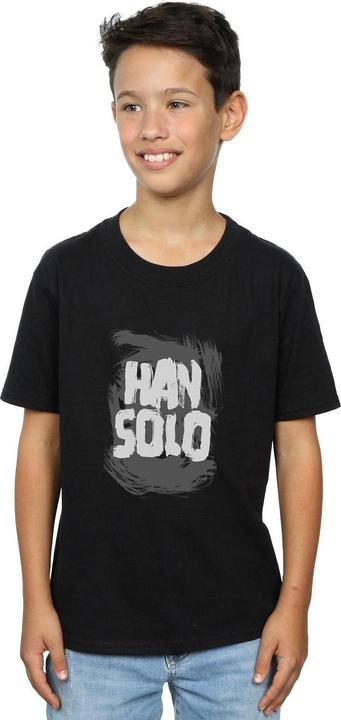 Immagine prodotto Star Wars Han Solo Text Maglietta Ragazzi (152, 158)