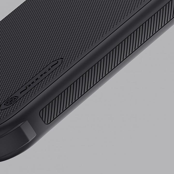 Actual product image Nillkin Super Frosted Shield Pro case for iPhone 16 Pro 6,3" black (Apple iPhone 16 Pro)