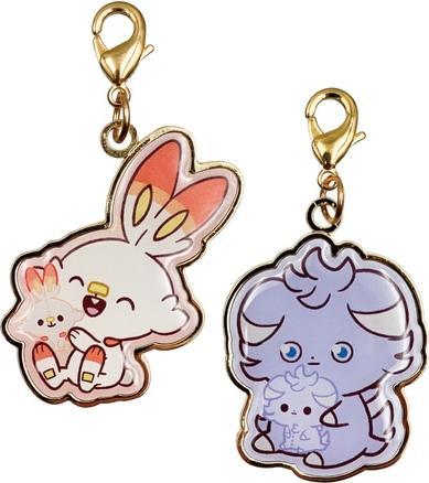 Image du produit Pokémon Metal Charm Set Scorbunny & Espurr