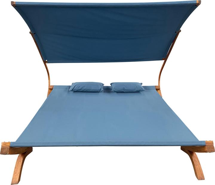 Actual product image Axi Mallorca Double Bed with Parasol Blue (200 cm)