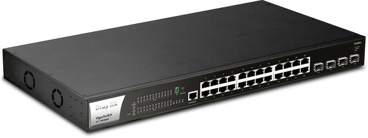 Produktbild Draytek Switch 440mm VigorSwitch P-2282X 4*SFP+/24*GE/PoE+ retail (28 Ports)