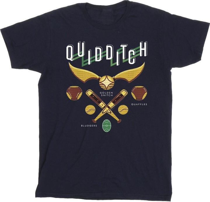 Actual product image Boys Quidditch Bludgers Quaffles T-Shirt (152, 158)