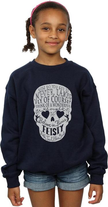 Actual product image Disney Girls Tinker Bell Skull Sweatshirt (140, 146)
