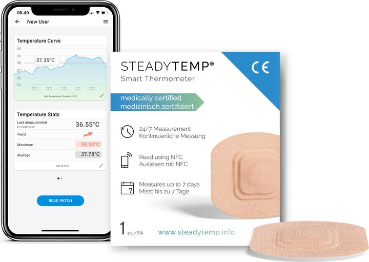 Image du produit Steadytemp Thermomètre à fièvre (Sans contact)