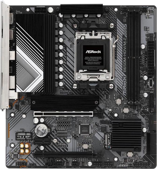 Actual product image AsRock B650M-HDV/M.2 (AM5, AMD B650, mATX)