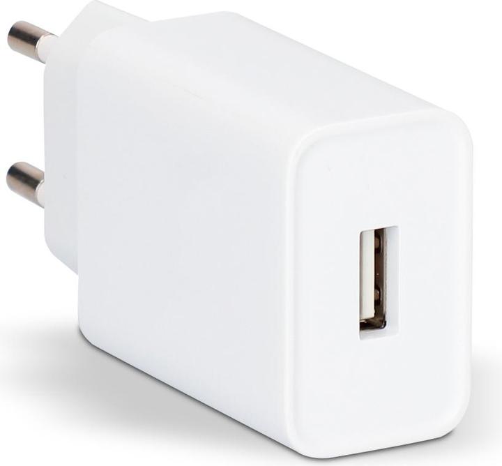Image du produit Contact Chargeur mural + câble Lightning MFI Apple-compatible 2.1A Blanc (10 W)