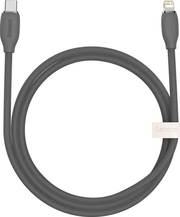 Actual product image Baseus Jelly Liquid Silica Gel Fast Charging Data Cable Type-C to iP 20W 1.2m Black (1.20 m, USB 2.0)