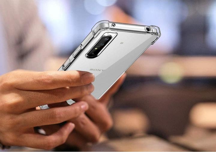 Actual product image Screenguard Sony Xperia 1 II Cover Crystal Soft Airbag Bumper (Sony Xperia 1 II)