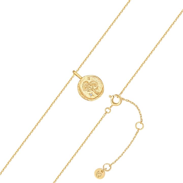Immagine prodotto Glanzstücke München Collana da donna fiore di nascita margherita d'aprile - 37178 (Argento, 40 - 45 cm)
