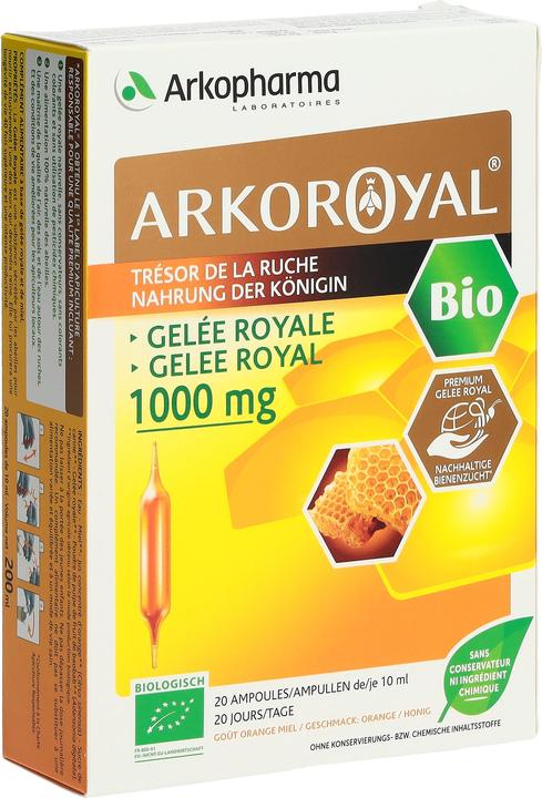 Produktbild Arkopharma Arkoroyal Bio Gelée Royal 1000mg (20 Stück, Ampulle, 385 g)