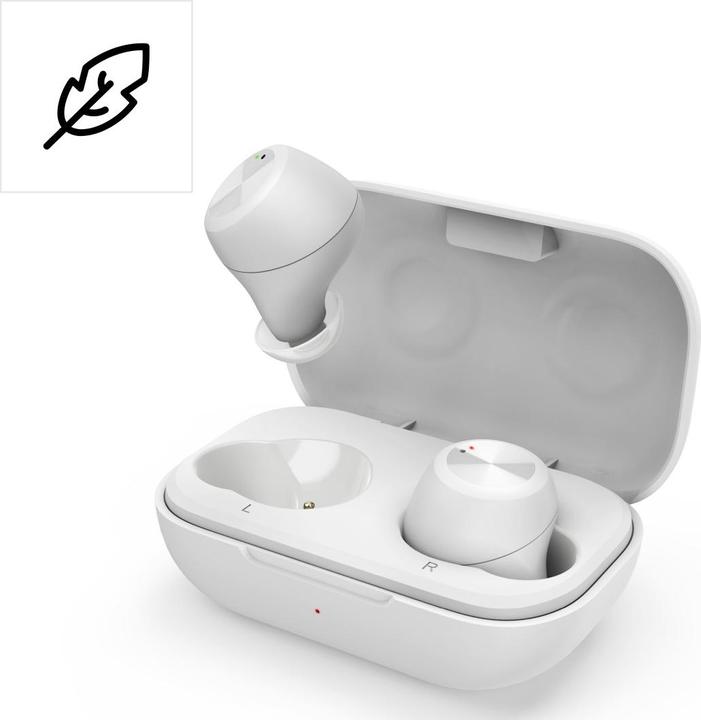 Thomson WEAR7701W Bluetooth® Headphones, In-Ear, True Wireless, Microphone, White (4 h, Wireless)
