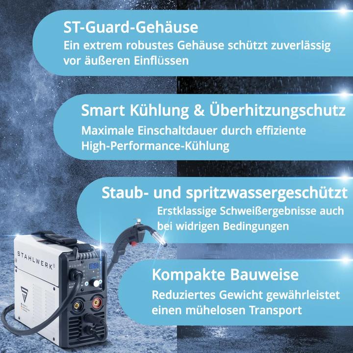 Produktbild Stahlwerk Schweissgerät MIG MAG 160 M Lift TIG Starter Set mit 160 Ampere