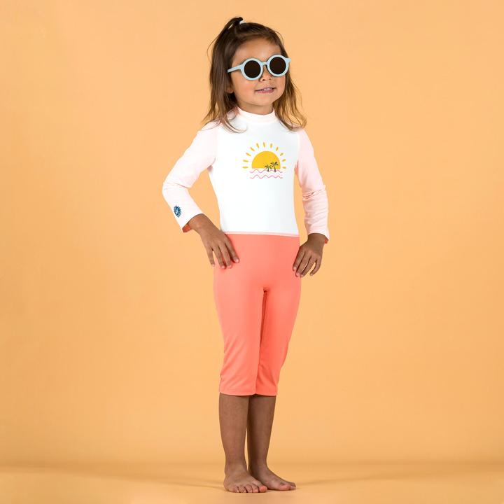 Immagine prodotto Nabaiji Costume da bagno UV a maniche lunghe per bambini - stampa rosa (102)