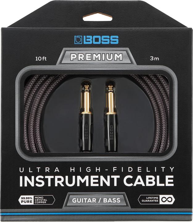 Image du produit BOSS BIC-P10 Premium câble d'instrument droit-droite 3 mètres (3 m)