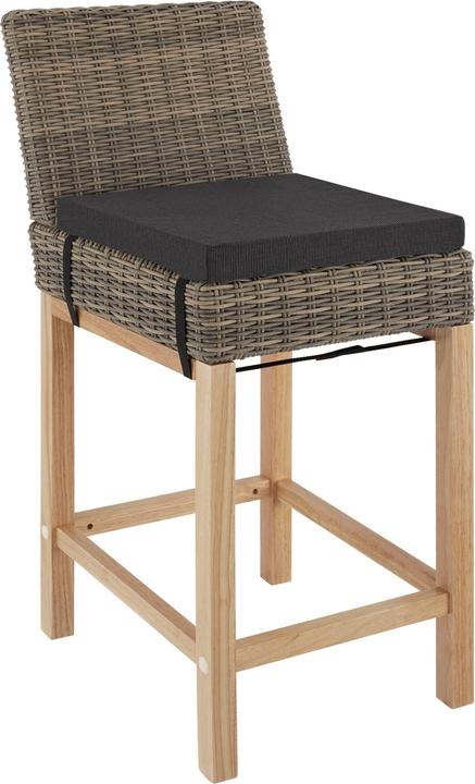 Immagine prodotto tectake Tavolo in rattan Lovas con 6 sedie Latina (161 cm)