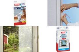 Image du produit tesa Moustiquaire STANDARD pour fenêtre, avec bande Velcro, sans perçage (150 x 180 cm)